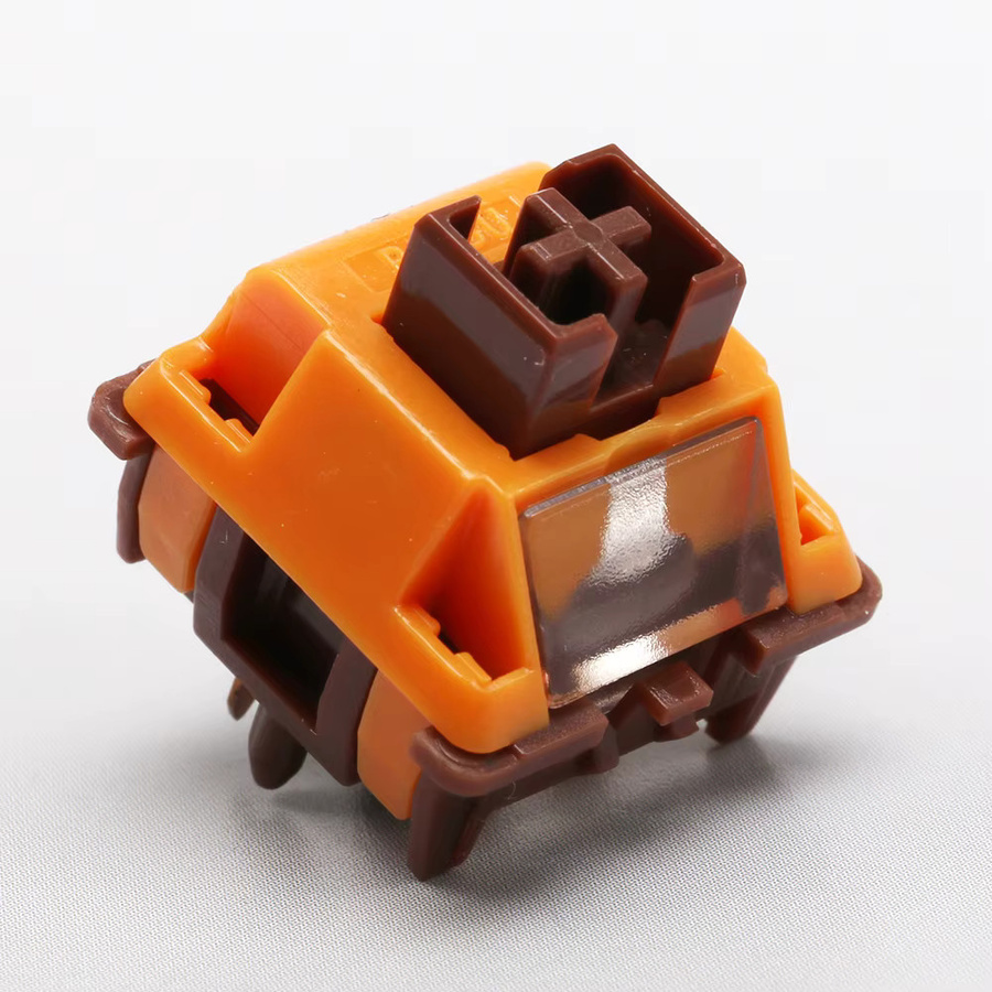 BGKYPRO Cheese Mocha Switch 30g Linear vorgeschmierte 5-Pin-HotSwap-Schalter für mechanische MX-Gaming-Tastaturen in Orange - Bild 2