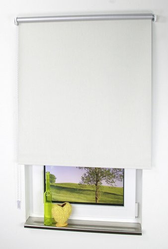 LIEDECO Thermo Seitenzug-Rollo aus Polyester in Silber, B: 142 cm, H: 180 cm - Bild 1