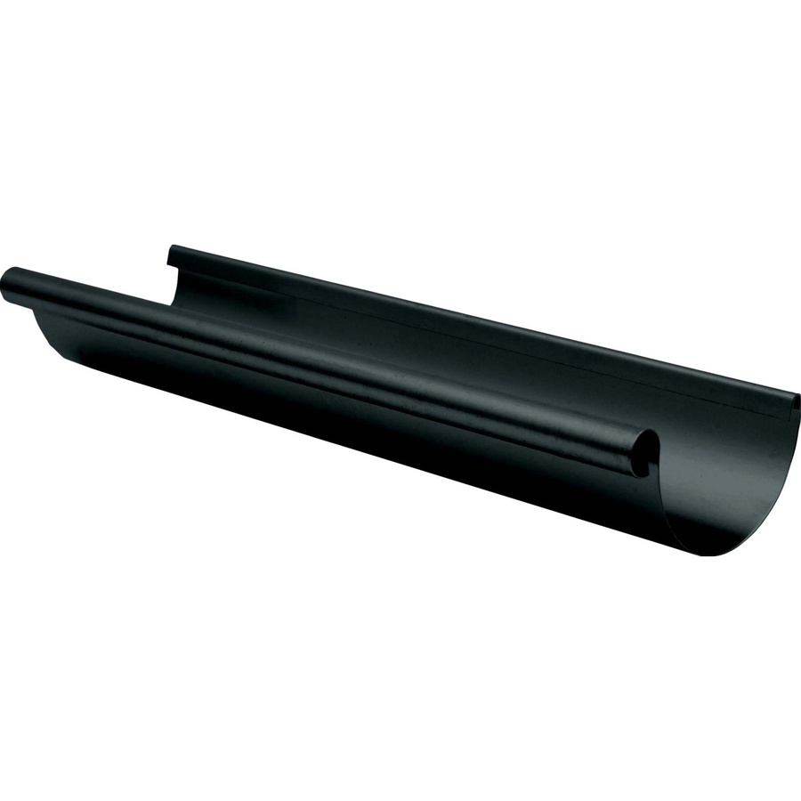 Sarei Dachrinne halbrund aus Aluminium in Anthrazit Schwarz, Nennweite: 100 mm, Länge: 200 cm - Bild 3