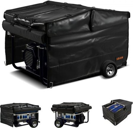 VEVOR Universal Generator Cover aus wasserfestem 420D Oxford Stoff, Schwarz, H x B x T: 535 x 865 x 660 cm - Bild 1