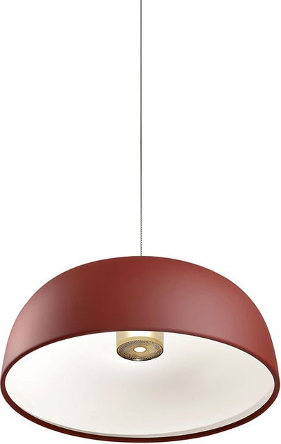 Lumina Tia 400 LED-Pendelleuchte in Sauerstoffrot mit Softtouch-Oberfläche, dimmbar, modern und rund - Bild 1