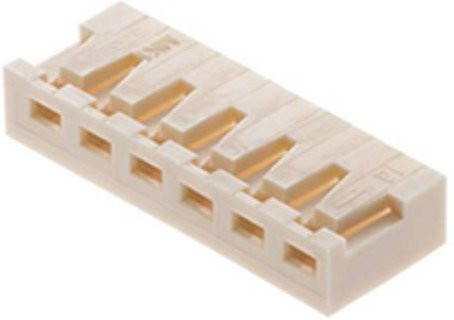 Molex Buchsengehäuse-Kabel 4-polig in Beige und Weiß mit 2,5 mm Rastermaß - Bild 1