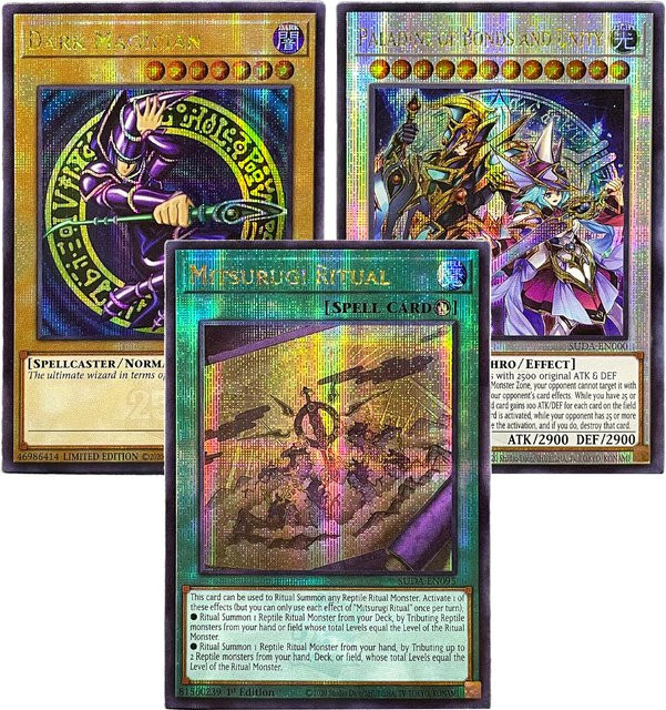 Yu-Gi-Oh! Kayou Azamina Dark Magician Mitsurugi Ritual Synchro Dragon Proxy Karten - Bild 1
