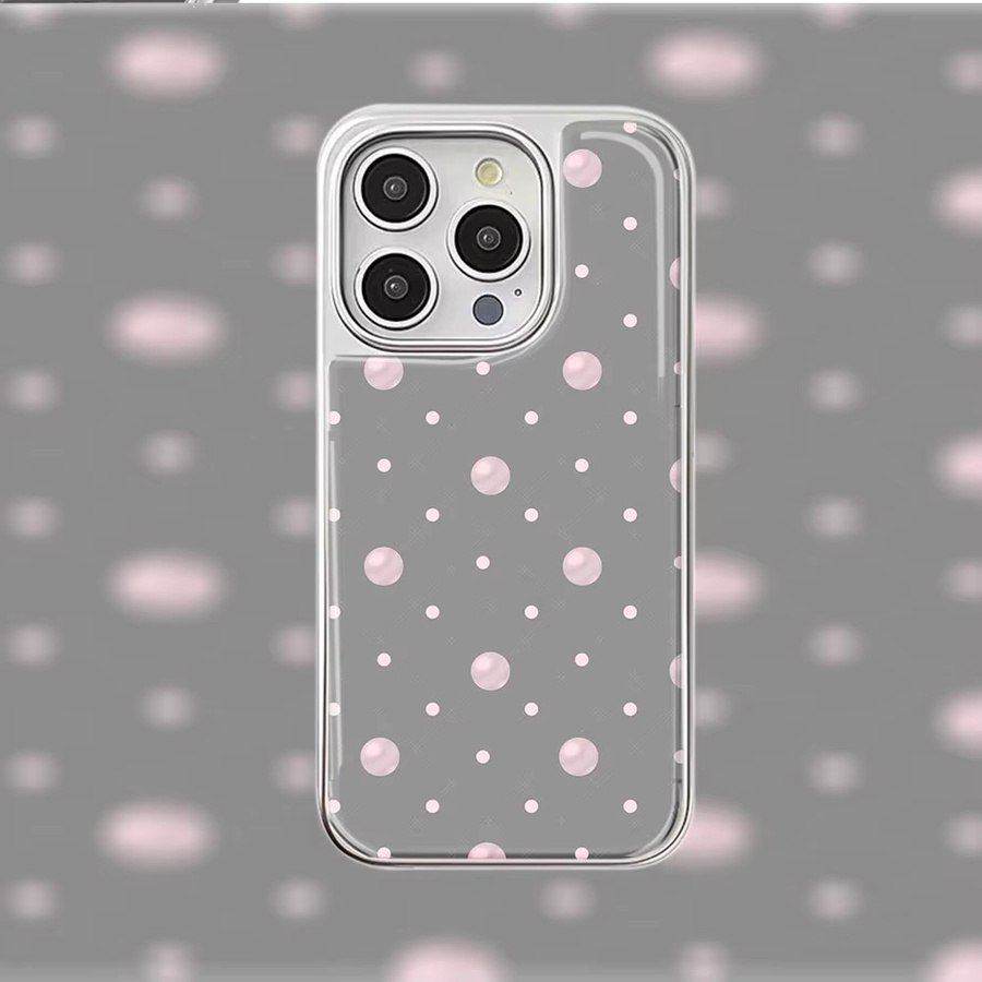 Hochwertige Hydrogel Handyhülle mit Perlen und Punkten für Samsung Galaxy S23 S24 S25 S26 Plus FE Ultra Edge in Silber und Grau - Bild 3