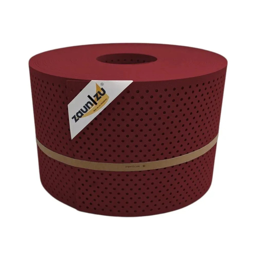 zaun zu Sichtschutzstreifen PP Premium gelocht semi-transparent Bordeauxrot 50m - Bild 2