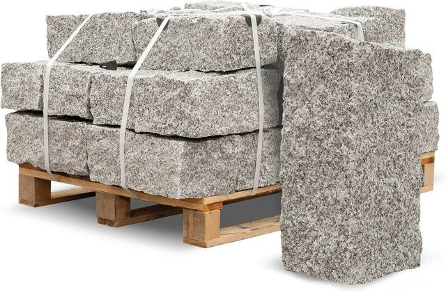 Galamio Granit Mauersteine in Grau B/H/T: 40 x 20 x 20 cm (1000kg) - Bild 1