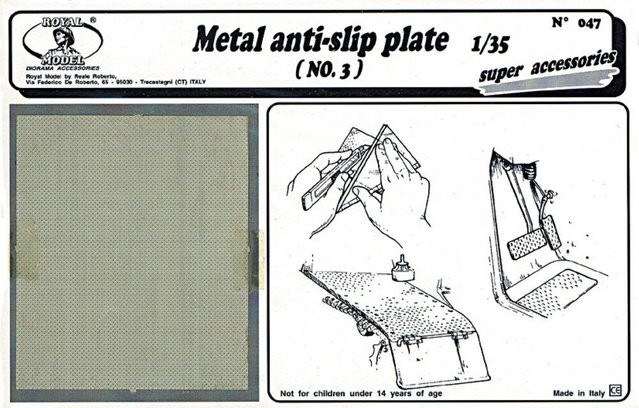 Royal Model Metal anti-slip plate n.3 - Bild 1