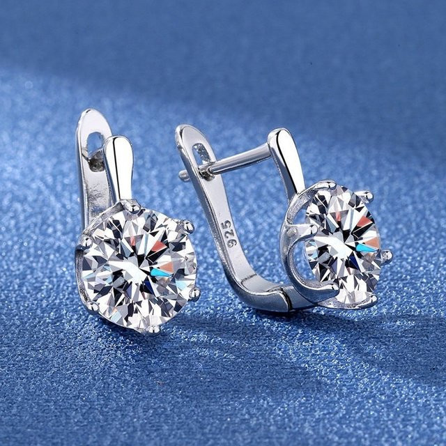 SAY Ohrringe 925 Sterling Silber, Zirkon, Quaste, Damen - Bild 1