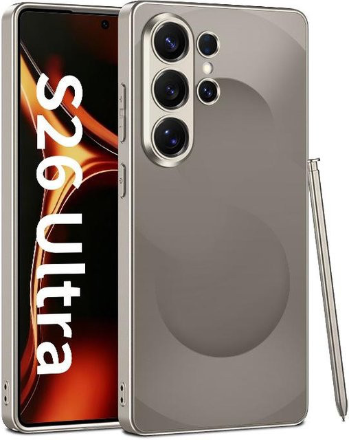 Samsung S26 Ultra 5G Handyhülle mit Hautgefühl in Grau - Bild 1
