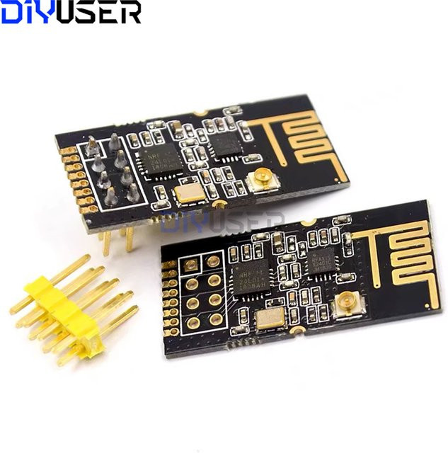 DIYUSER GT-24 Wireless Transceiver Modul NRF24L01+PA+LNA 2,4G Datenübertragung Schwarz - Bild 1