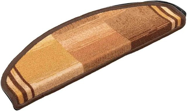 vidaXL Selbstklebende Stufenmatten aus Polyamid in Braun, 10 Stück, B/T/H: 65 x 21 x 4 cm - Bild 1