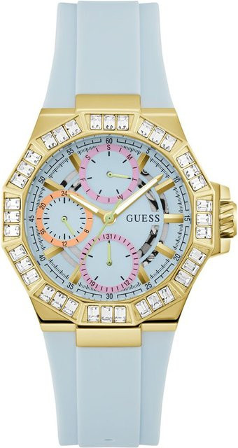 Guess Damenuhr Selene, Quarz, Edelstahl, Blau, 39 mm, 5 ATM - Bild 1
