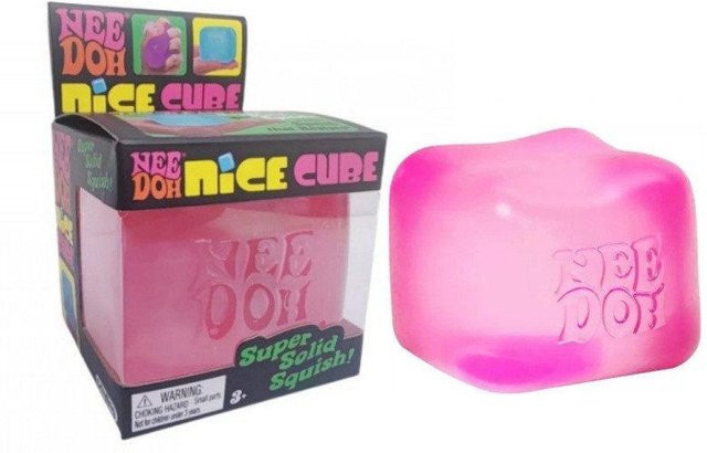 Nee Doh Squish Peace O' Cake Nice Cube Gummibär, 3er-Pack, Weiche Quetschies, Fidget Spielzeug - Bild 1