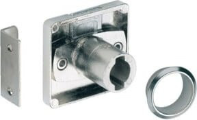 Hettich Zylinderkastenschloss Prestige 2000 72300 aus Metall in Silber vernickelt - Bild 1