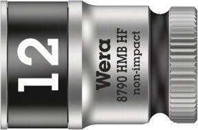 Wera Zyklop-Steckschlüsseleinsatz HF mit 3/8-Zoll-Antrieb und Haltefunktion, Farbe: Silber/Mehrfarbig, Durchmesser: 12 mm, Höhe: 29 mm - Bild 1