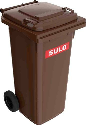 SULO Mülltonne aus Kunststoff, Braun, Volumen: 120 l, B/T/H: 50 x 55 x 93,3 cm - Bild 1