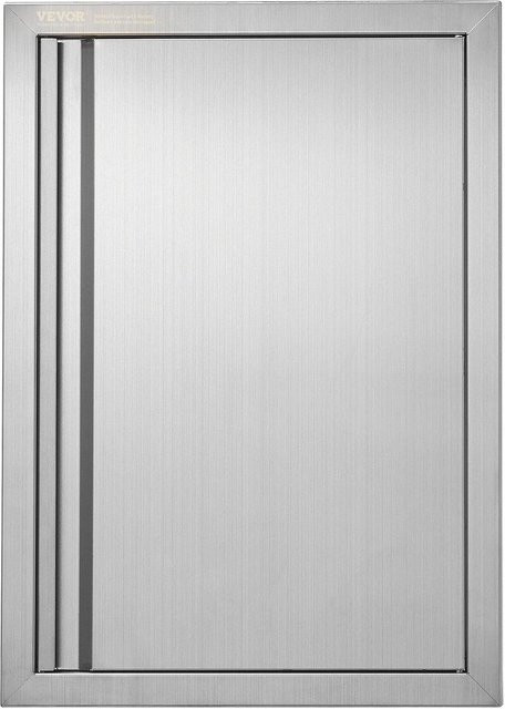 Buying Solutions, MB Grill-Zugangstür aus Edelstahl in Silber, bündig einbauende Außenküchentür für Grillinseln, B/H: 43,2 x 61,0 cm - Bild 1
