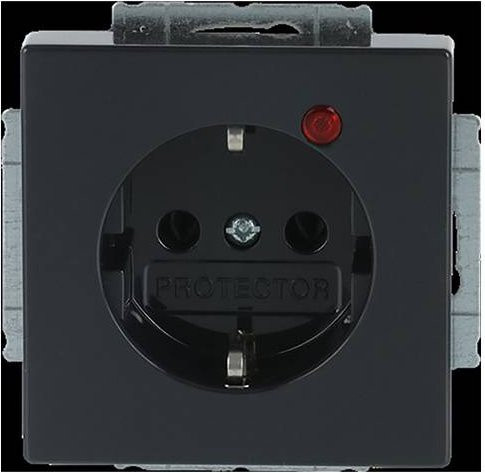 Busch-Jaeger Steckdose in Rot und Schwarz 2CKA002011A3830 - Bild 1