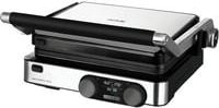 Cecotec Kontaktgrill Rock'Ngrill Dual in Schwarz und Silber mit Digitalanzeige und Edelstahlgehäuse - Bild 1