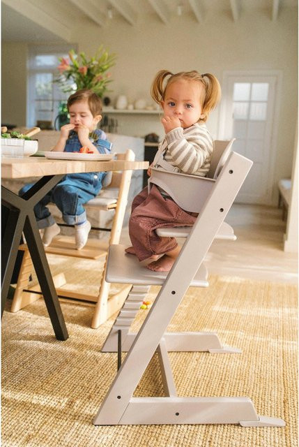 Stokke Tripp Trapp Treppenhochstuhl Bundle in Vanilla White inklusive Newbornset und Babyset - Bild 1