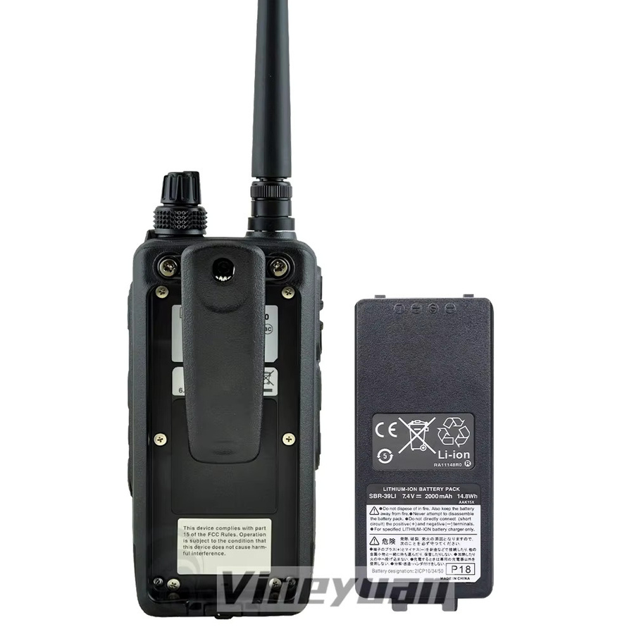 Yaesu SBR-39LI Ersatz-Lithium-Ionen-Akku 7,4 V 2000 mAh in Schwarz für FTA-450 FTA-550 FTA-550L FTA-750 FTA-850L und AOR AR-DV10 Radios - Bild 4