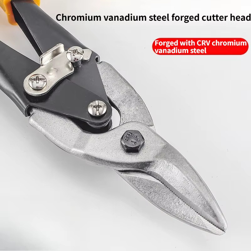 Professionelle Schere aus Edelstahl mit Chrom-Vanadium-Legierung und Sägezahn-Schneidkopf in Silber - Bild 4