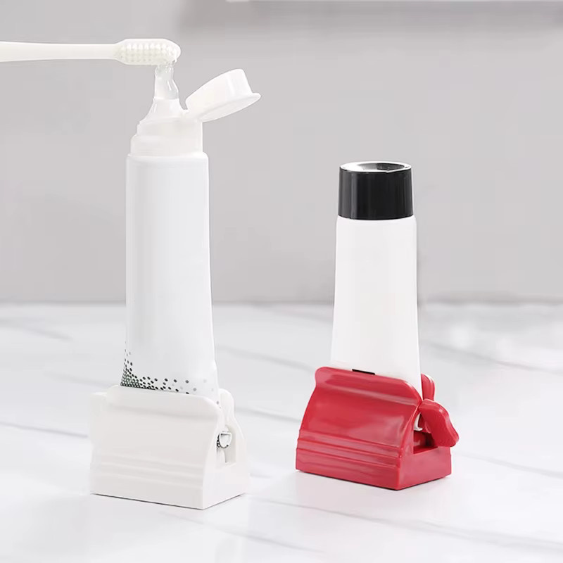 WIKHOSTAR Multifunktionaler Zahnpastaspender als Tube Squeezer für Zahnpasta und Gesichtsreiniger, Weiß - Bild 2