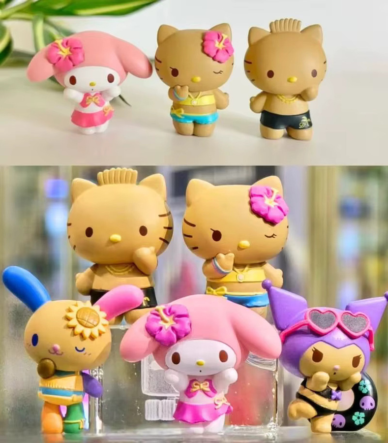 Sanrio Kuromi Sommerurlaub Blind Box, Puppe, Schwarz, Bunt / Mehrfarbig - Bild 3