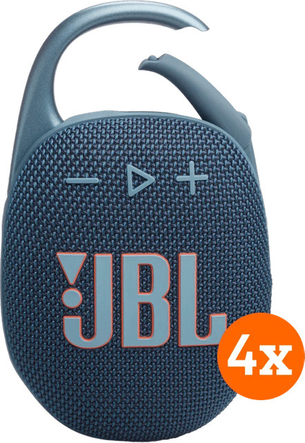 JBL Clip 5 Bluetooth Lautsprecher Blau 4er-Pack IP67 wasserfest - Bild 1