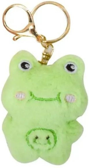 BC Pet Supplies Grüner Frosch Gelbes Huhn Schlüsselanhänger Plüschtier, ab 6 Jahren - Bild 1