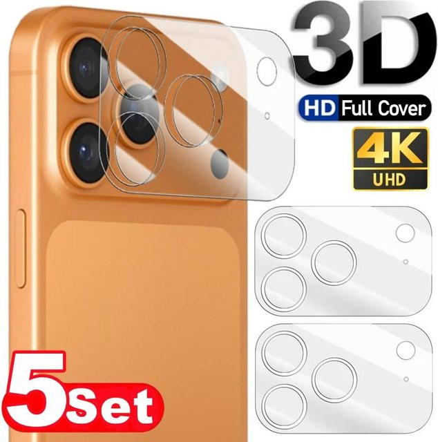 Gehärtetes Glas Kamera Objektivschutz Film für iPhone 17 Pro Max, iPhone 17 Air und iPhone 17, transparent - Bild 1
