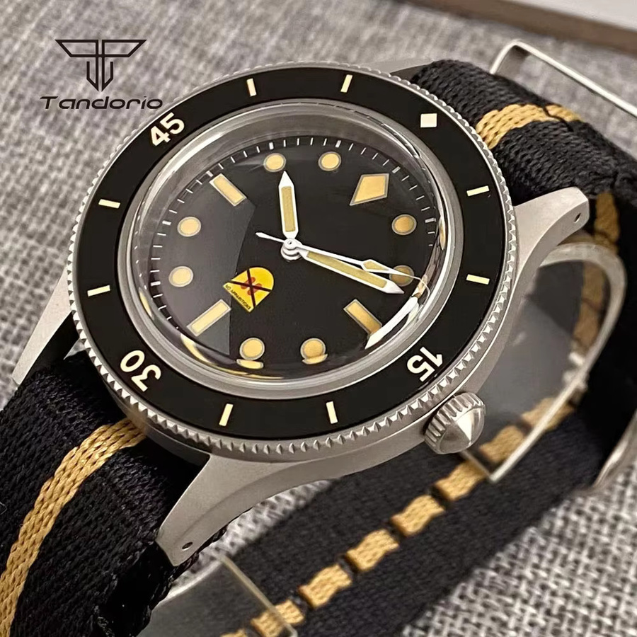 Tandorio Taucheruhr, Automatik, Edelstahl, 40 mm, Grün, Herren - Bild 3