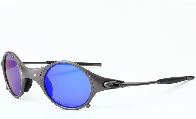 Binchi Outdoor Equipment Sonnenbrille, Vollrand, rund, Metall, polarisiert, Unisex, blue - Bild 1