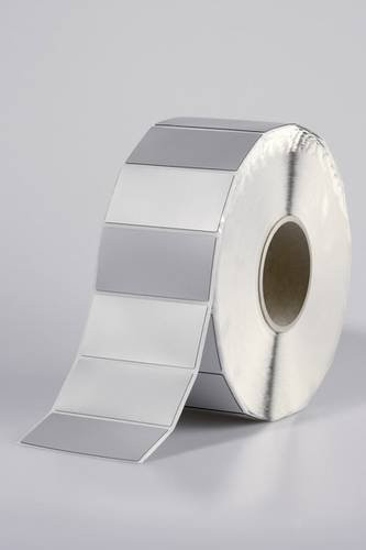 HellermannTyton 596-00576 TAG27-12.5TDK1-1221-SR-1221-ML Etikett für Laserbedruckung in Silber - Bild 1