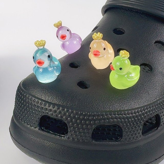 FHLDING Schuh-Charms-Set, Krone, Ente, ABS - Bild 1