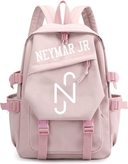 3-teiliges Schulrucksack-Set aus Oxford-Stoff mit Schultasche und Federmäppchen in Weiß - Bild 1