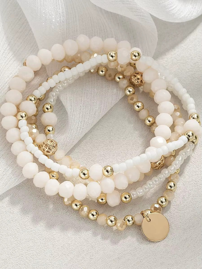 DAIPAN Armbänder Set, Perlen, Bunt, Boho, Damen - Bild 3