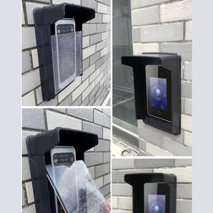 Wasserdichte Türklingel mit Zugangskontrolltastatur und Kartenleser aus Kunststoff in Schwarz - Bild 5