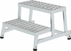 MUNK Modulares Arbeitspodest-Grundmodul aus Aluminium in Silber - Bild 1