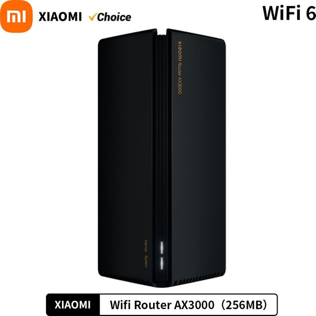 Xiaomi AX3000 WiFi 6 Router Repeater Dual-Band Signalverstärker in Schwarz - Bild 1