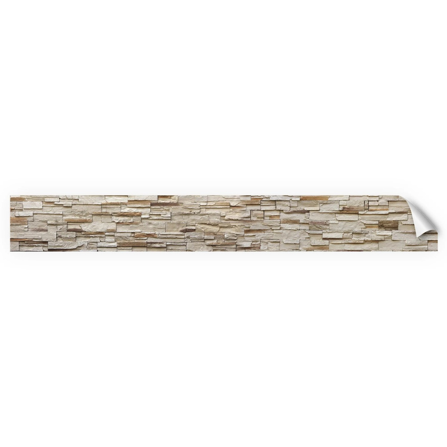 Myspotti Küchenrückwandfolie Rustical Bricks in Beige, Selbstklebend, B: 450 cm, H: 60 cm - Bild 2