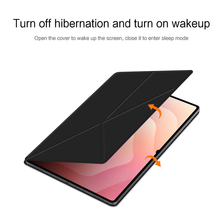 Smart Case für Samsung Galaxy Tab S11 Ultra 14,6 Zoll Buchcover aus PU-Leder mit magnetischer Faltung in Schwarz oder Grün - Bild 3