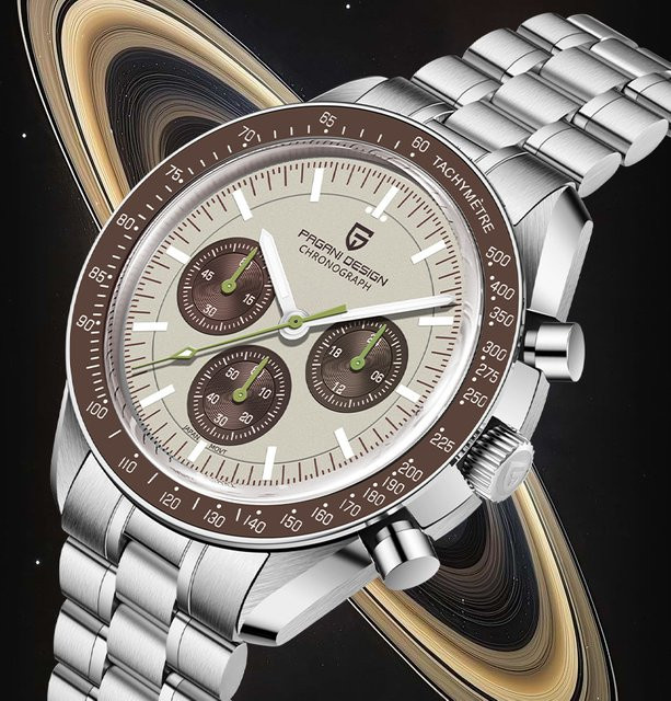 PAGANI DESIGN Chronograph, Quarz, Edelstahl, Saphirglas, Herren - Bild 1
