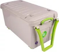 Really Useful Products Aufbewahrungsbox Recycling Grau mit Deckel, Rollen und Griffen, B/T/H: 105 x 50 x 51 cm - Bild 1