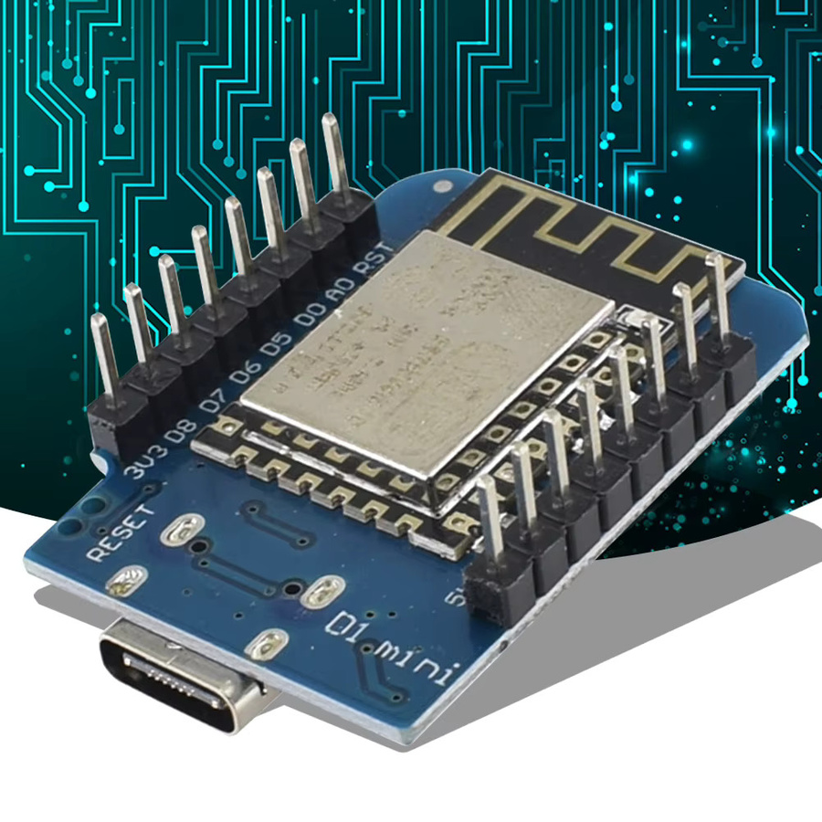 APWIKOGER ESP8266 ESP-12F D1 Mini NodeMCU WiFi IoT Development Board in Blau - Bild 4