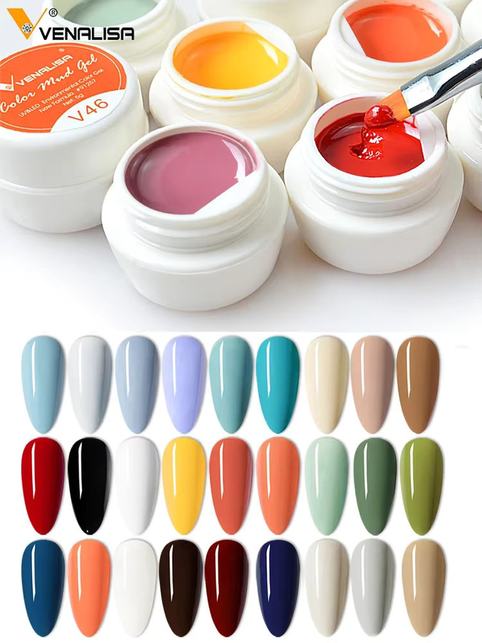 VENALISA Color Mud Gel UV-Nagellack, Glänzend - Bild 4