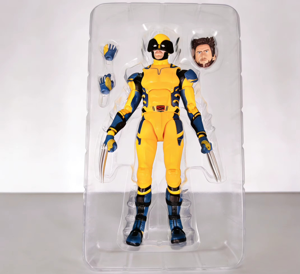 Bandai Marvel Wolverine, Actionfigur, mit austauschbaren Gesichtern - Bild 4