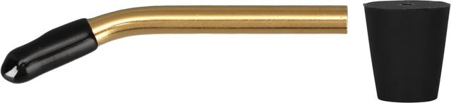 Igeteck Ausgussverlängerung für Teekessel und Kaffeekannen aus Edelstahl und Silikon in Schwarz und Gold - Bild 1