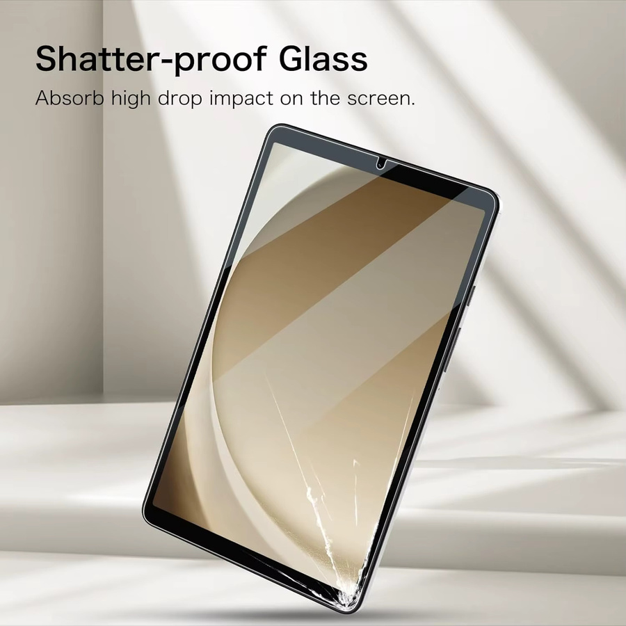 Samsung Displayschutzfolie aus gehärtetem Glas für Galaxy Tab A9 (8,7 Zoll) 2023 SM-X110 SM-X115 SM-X117, transparent, 9H kratzfest - Bild 5