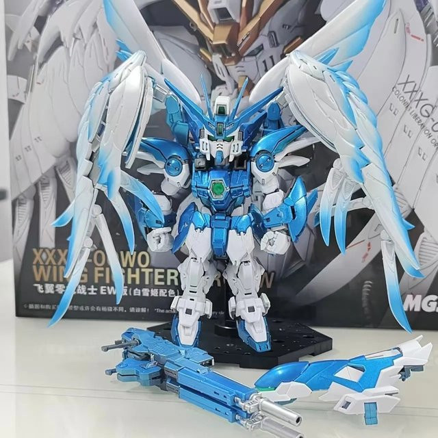 TAKARA TOMY MGSD Wing Zero Glacier Blue Limited Edition, Mech Bausatz, Actionfiguren - Bild 1